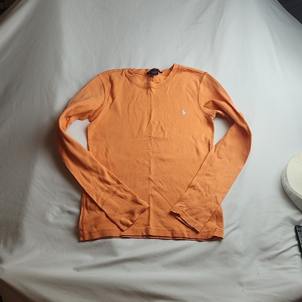 Ralph Lauren Sport Crewneck T-Shirt Cotton Orange Women's Size Medium